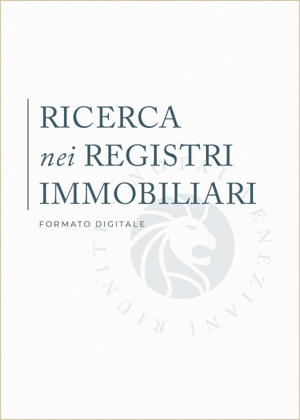Ricerca Registri Immobiliari Notai Veneziani Riuniti
